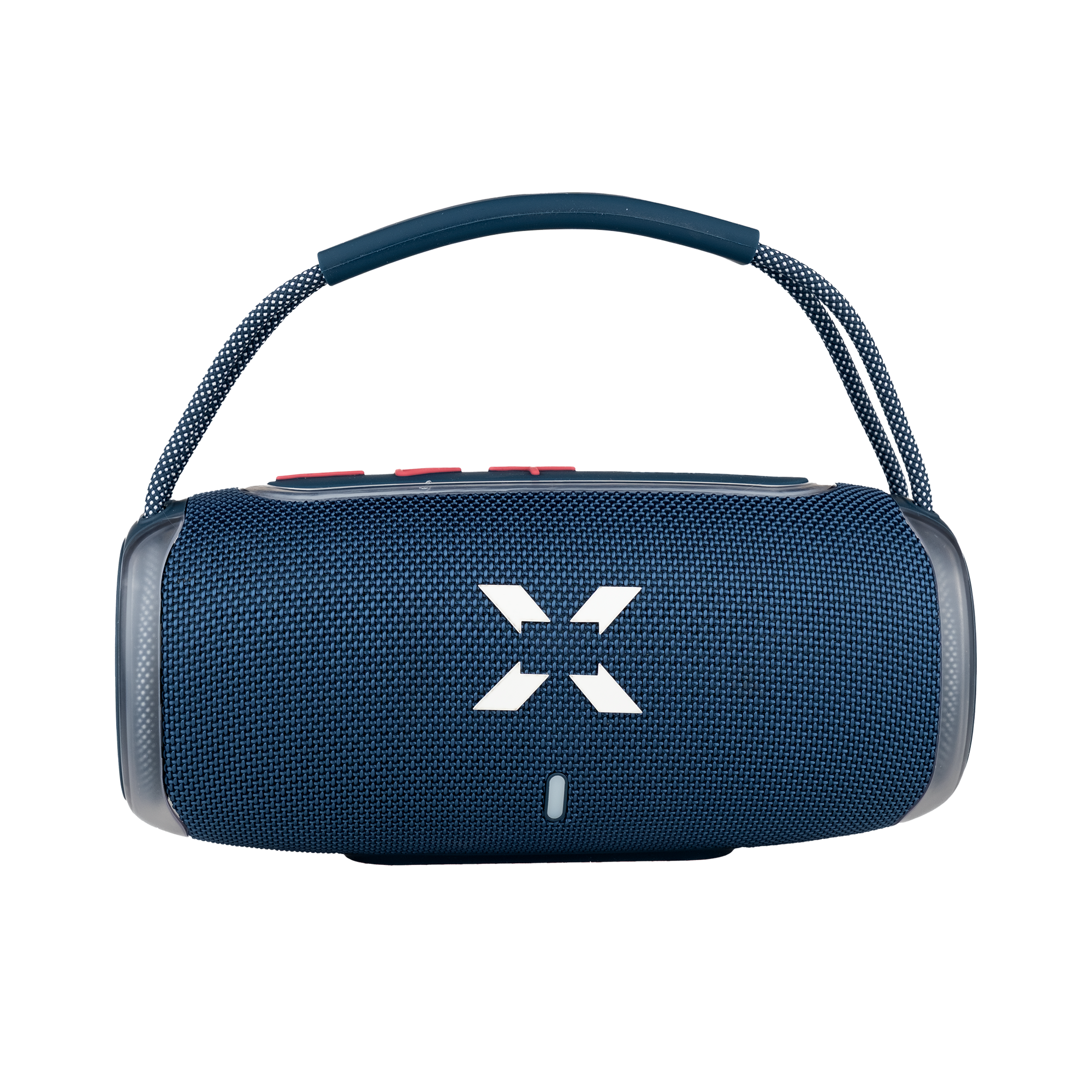 Ses Bombası | 20W, Bluetooth Hoparlör, 3600 mAh, RGB Işık, TWS Stereo, Taşınabilir Hoparlör (Mavi - X6701)