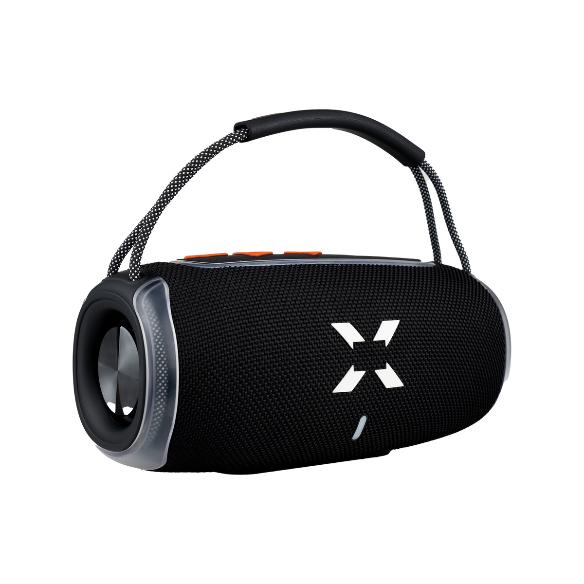 Ses Bombası | 20W, Bluetooth Hoparlör, 3600 mAh, RGB Işık, TWS Stereo, Taşınabilir Hoparlör (Siyah - X6701)