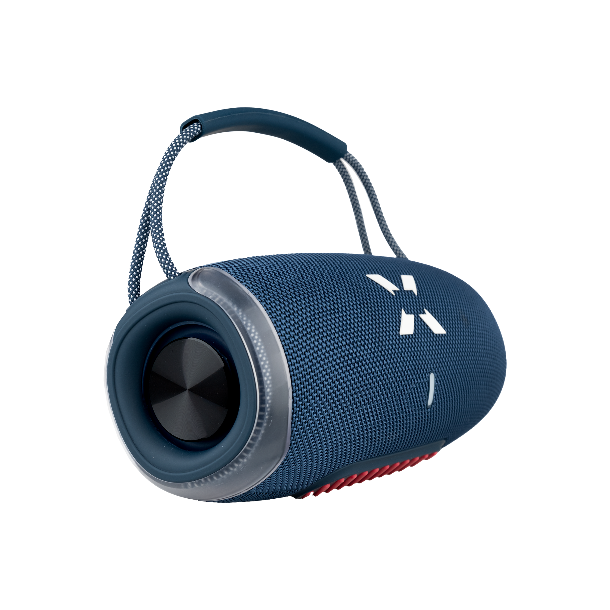 Ses Bombası | 20W, Bluetooth Hoparlör, 3600 mAh, RGB Işık, TWS Stereo, Taşınabilir Hoparlör (Mavi - X6701)
