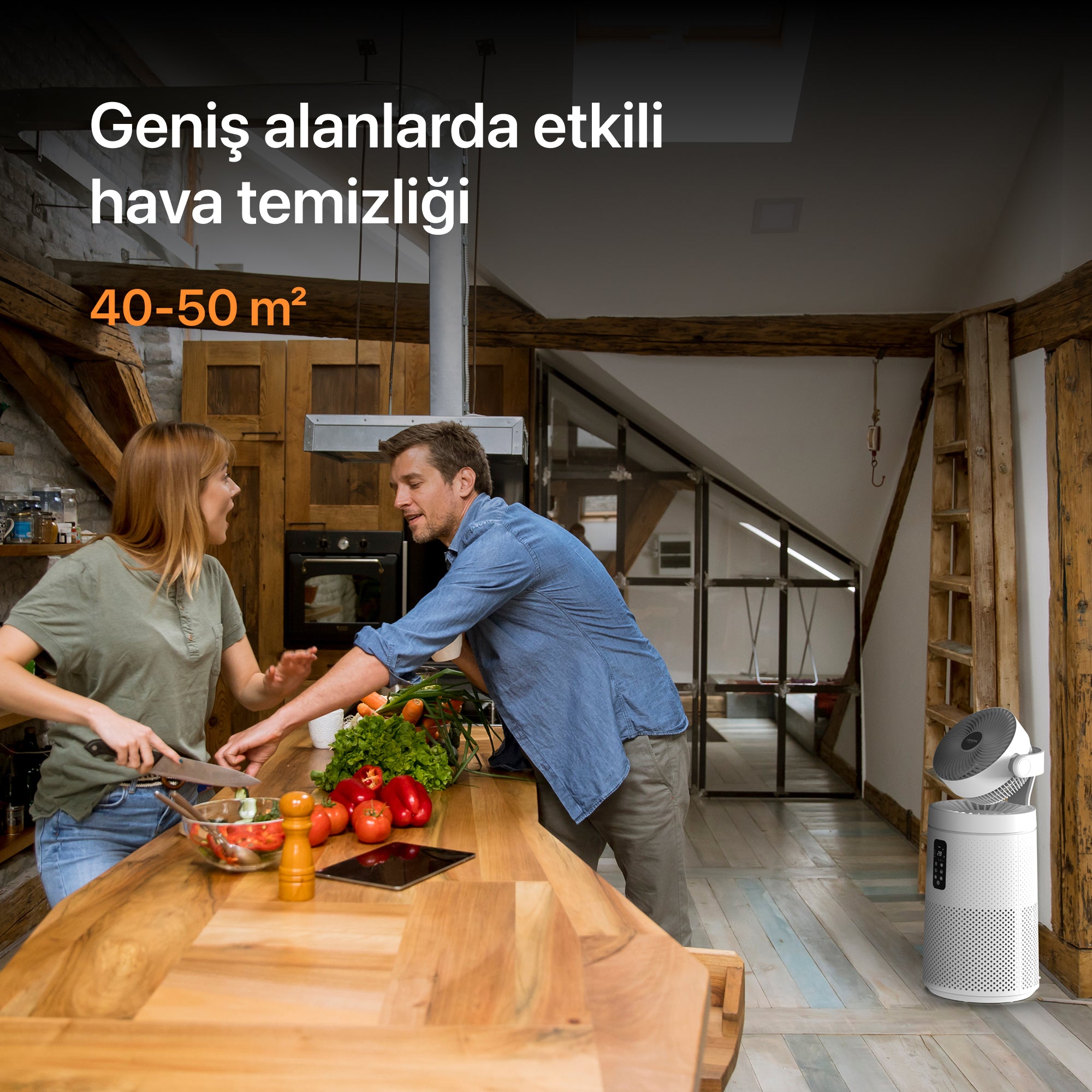 Akıllı Hava Temizleyici Fanlı