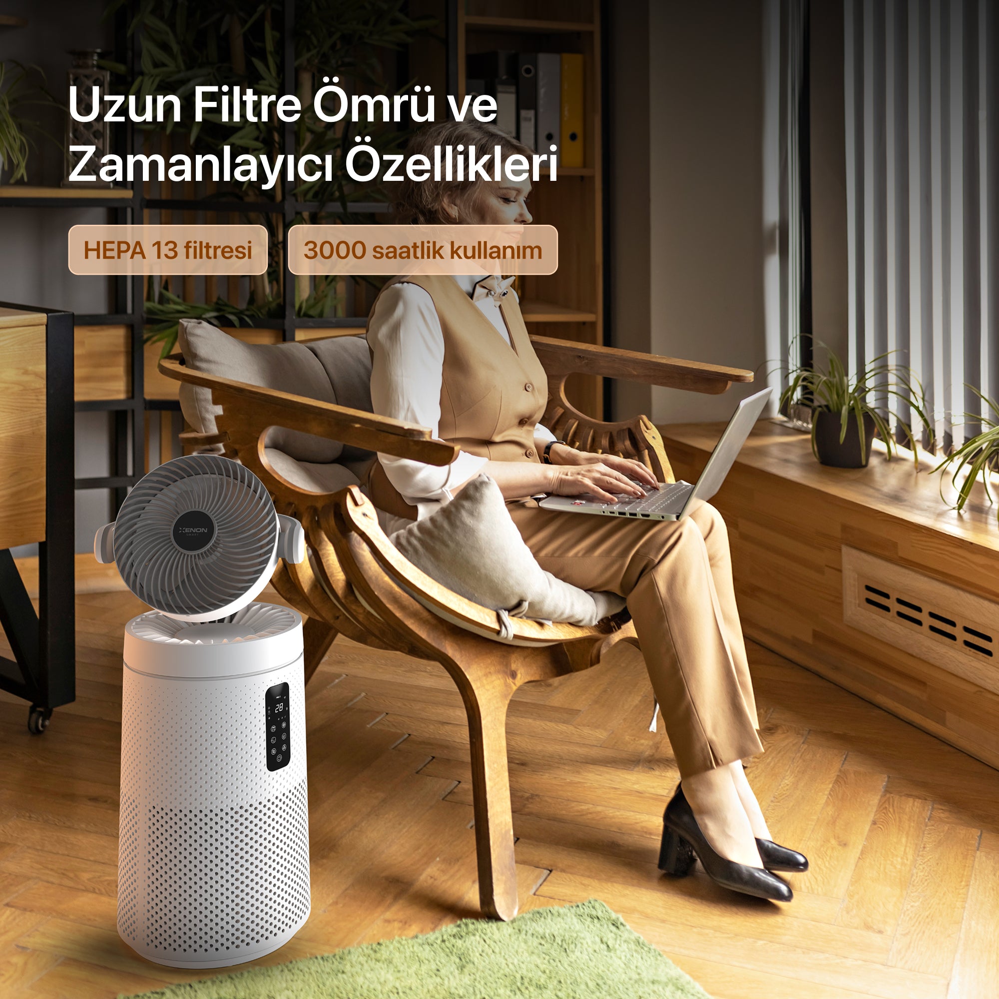 hanaページ Fanlı Akıllı Hava Temizleyici | Xenon Smart