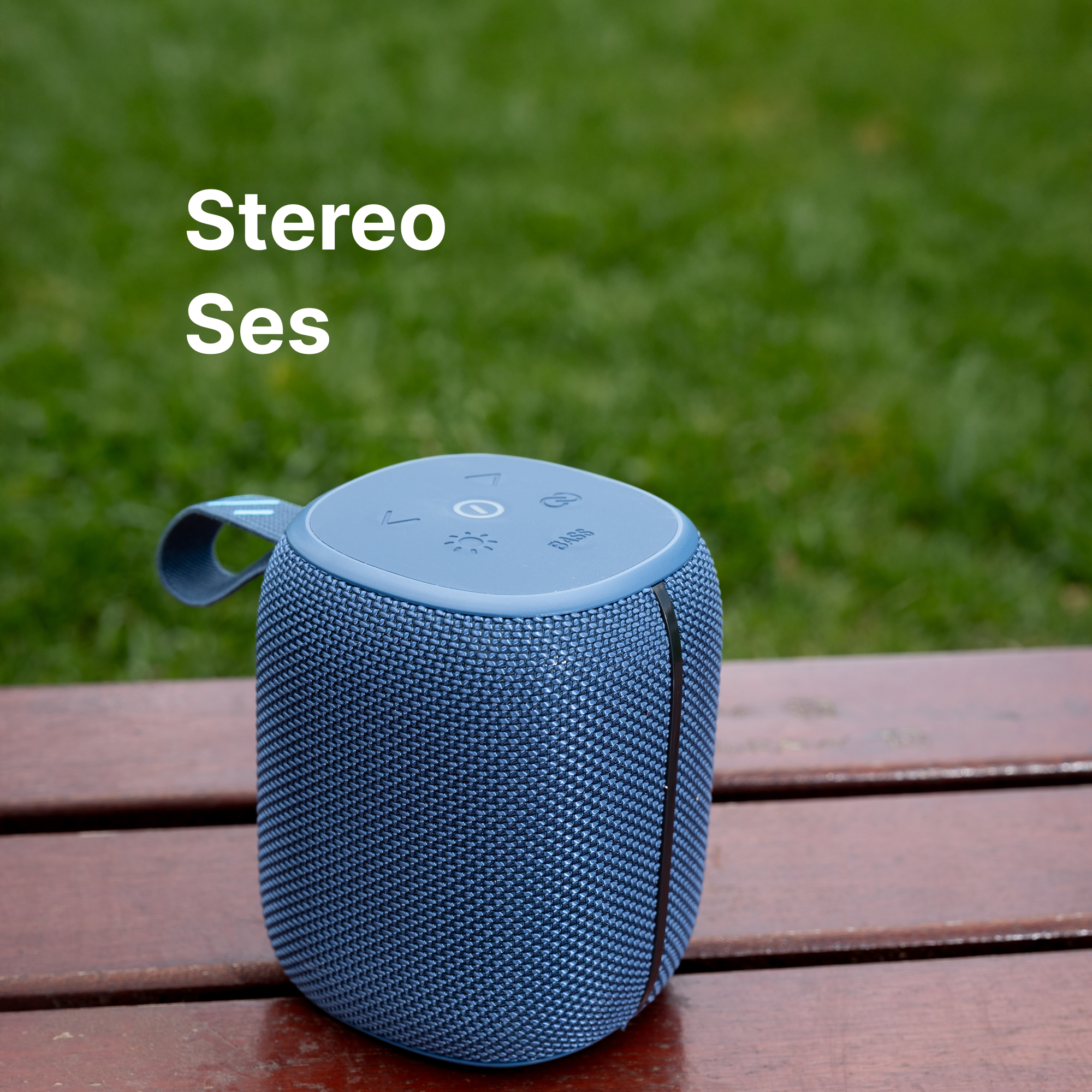 Bluetooth Hoparlör (Mavi)