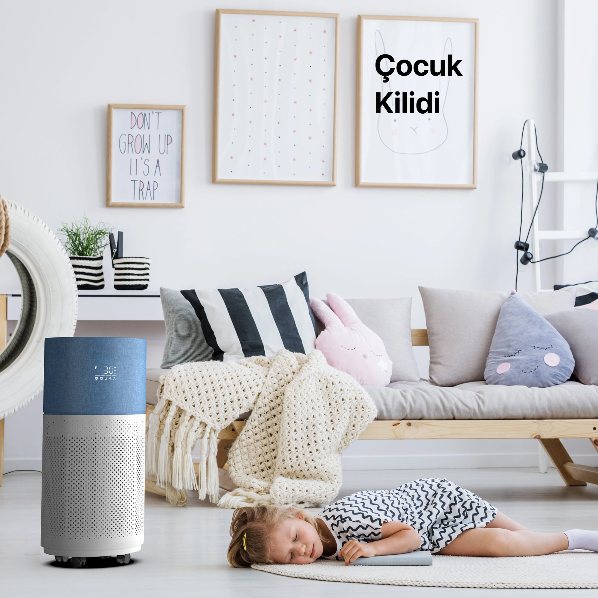 Mavi Akıllı Hava Temizleyici| Xenon Smart