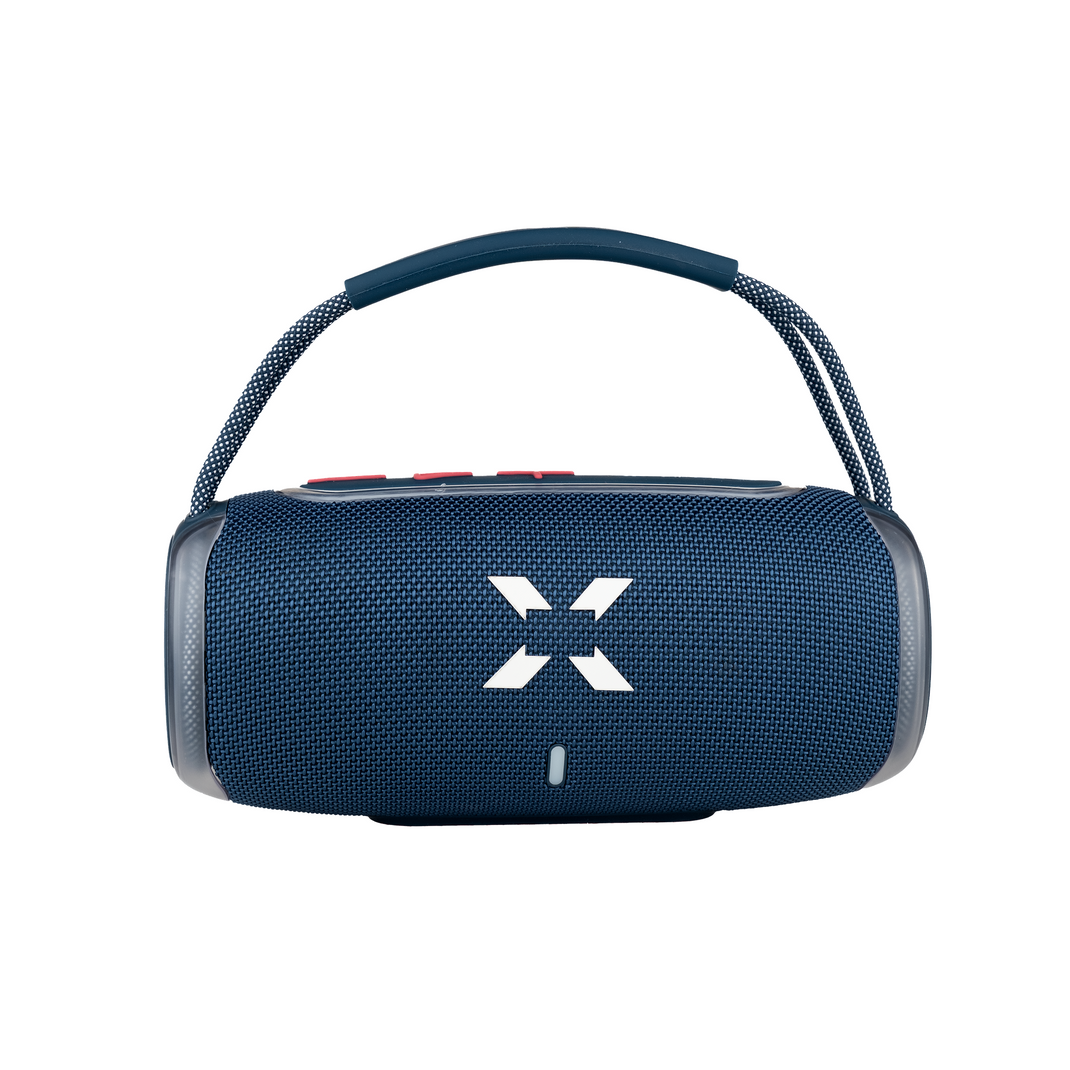 Ses Bombası | 20W, Bluetooth Hoparlör, 3600 mAh, RGB Işık, TWS Stereo, Taşınabilir Hoparlör (Mavi - X6701)