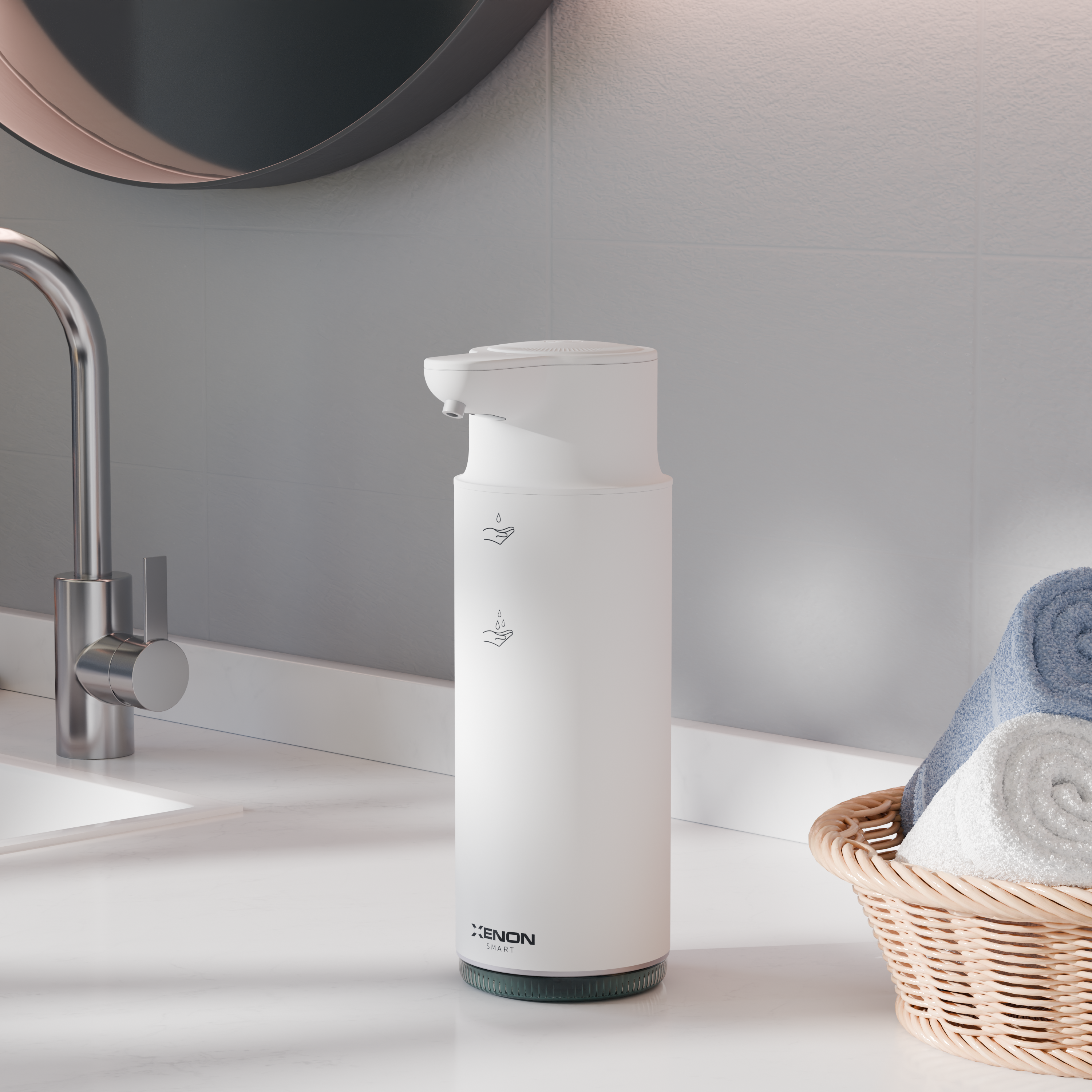 Otomatik Sensörlü Sabun Dispenseri Beyaz