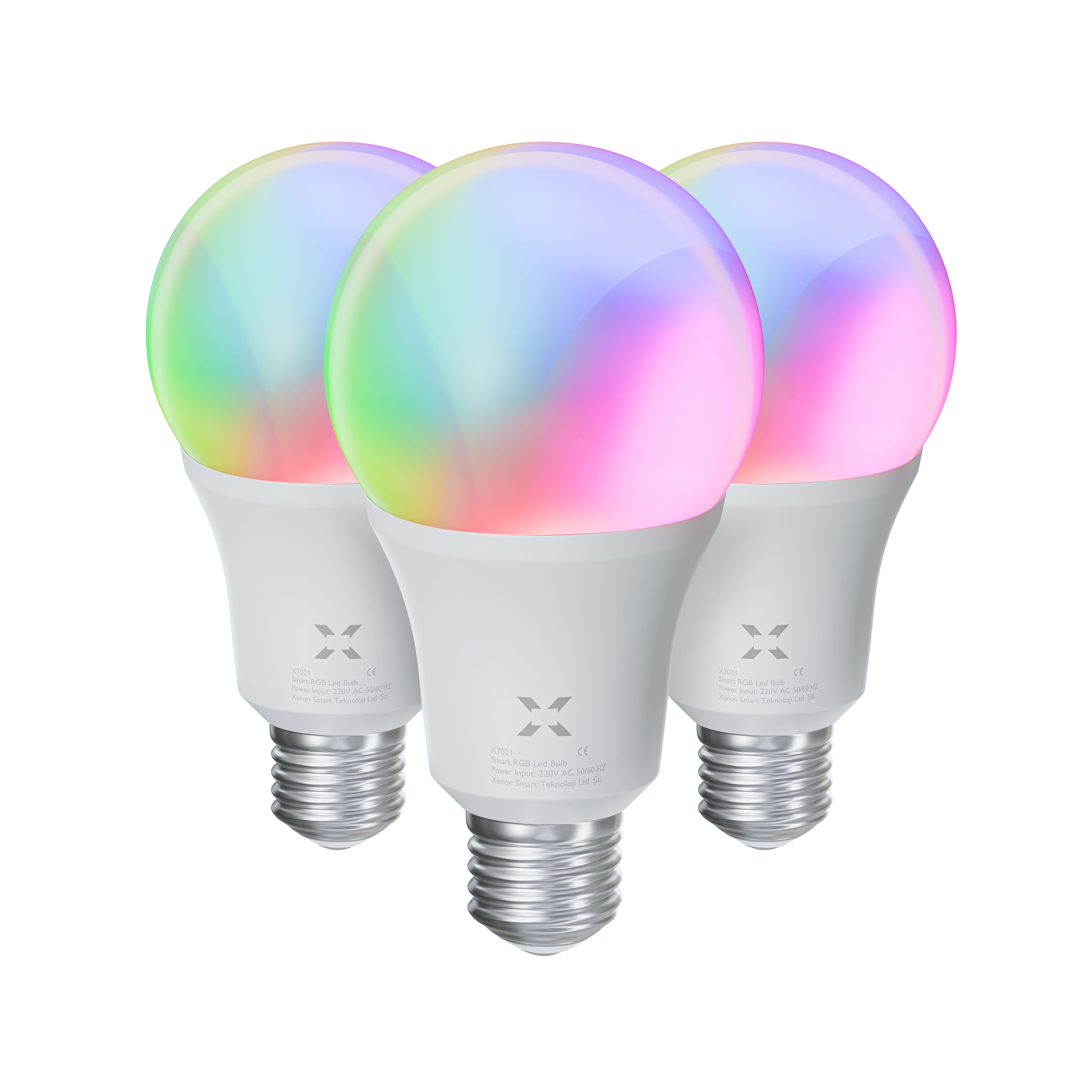 Wi-Fi LED Akıllı RGB Ampul (3 adet)