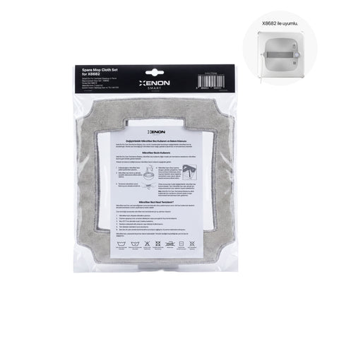 Elo Pro Cam Silme Robotu Yedek Mop | 4 Adet Mikrofiber Yedek Mop (X8682 Uyumlu)