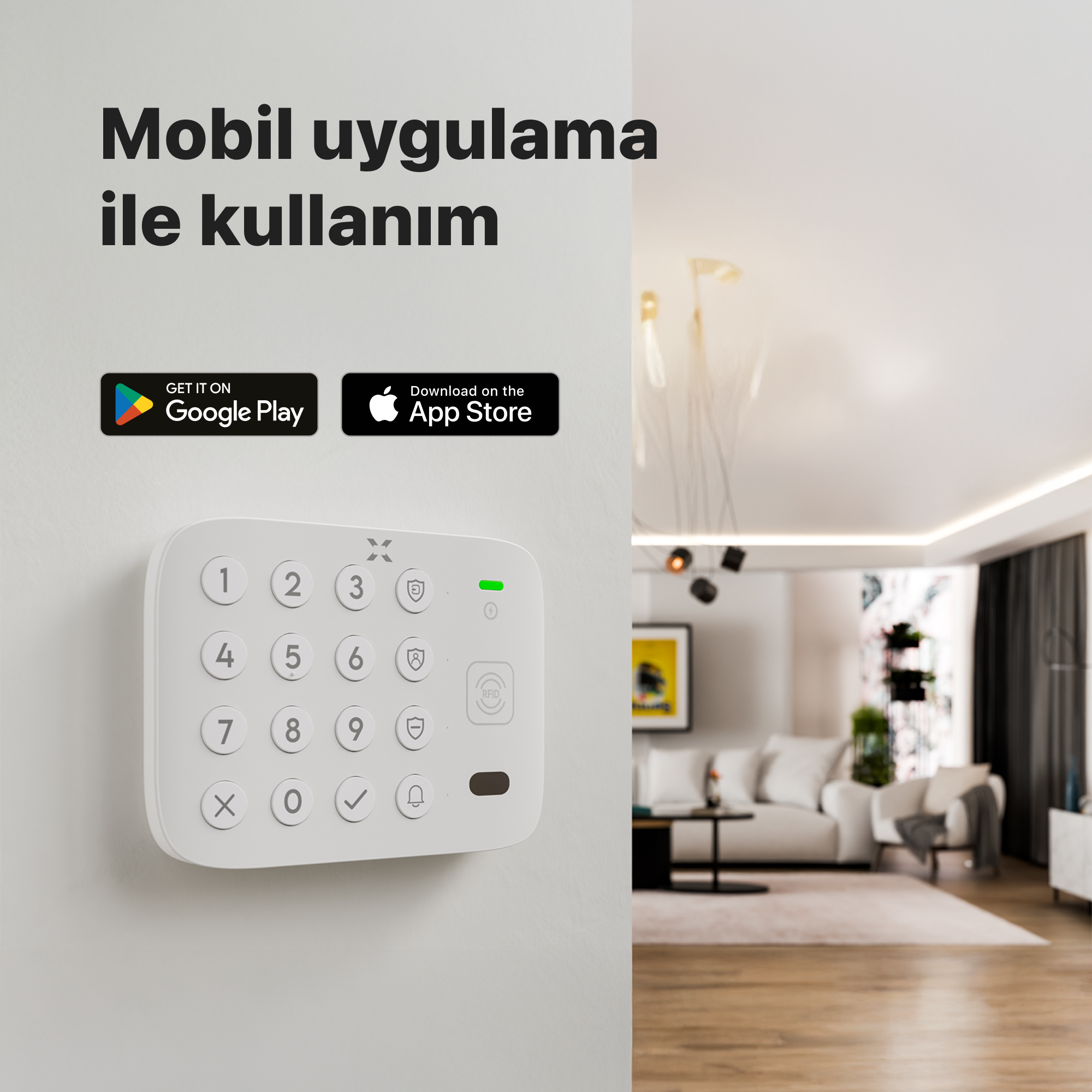 Alarm Tuş Takımı, X7570 İçin Uygundur (X8803)