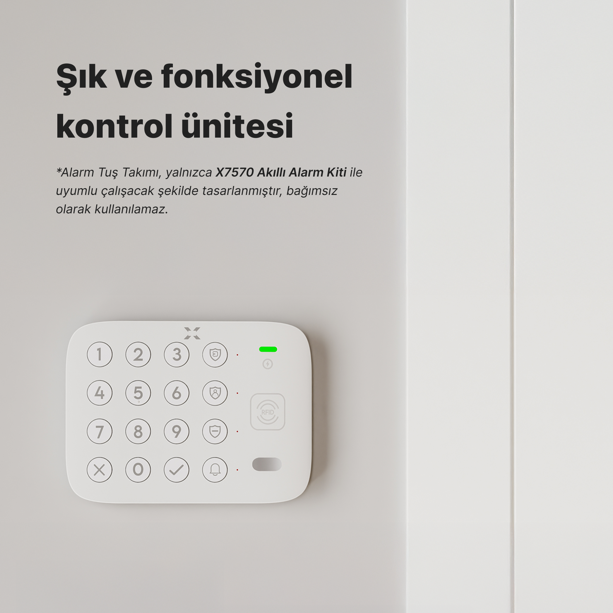 Alarm Tuş Takımı, X7570 İçin Uygundur (X8803)