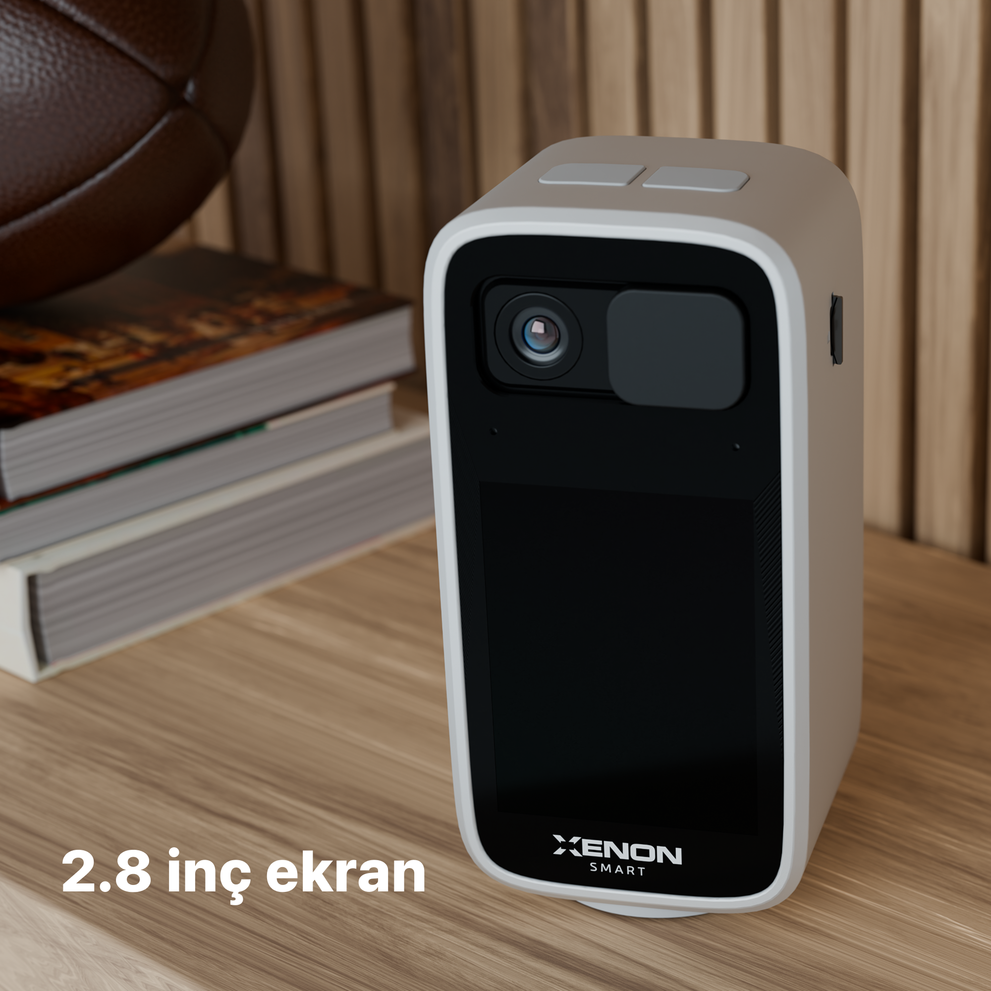 Akıllı Ekranlı İç Mekan Kamera 1440P 2K QHD Gece Görüşlü 4 MP Sesli Görüntülü Güvenlik Kamerası