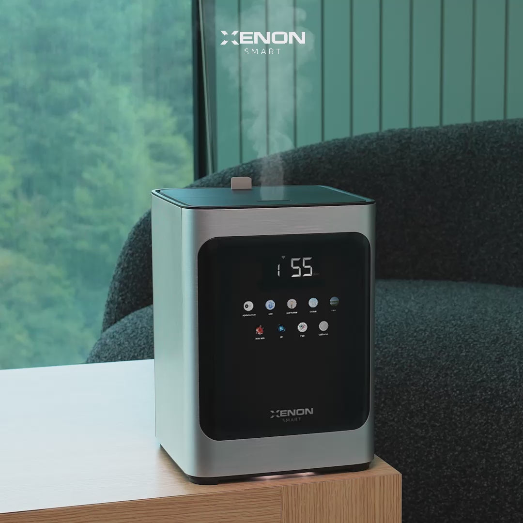 Videoyu yükle: Akıllı Hava Nemlendirici Pure | Sıcak &amp; Soğuk Buhar, 4.8L, UV + Plazma, Wi-Fi, 38dB Sessiz (X7452)